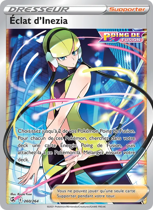 260/264 - Éclat d'Inezia — Carte Pokémon Poing de Fusion 260/264