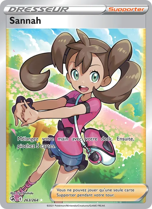 263/264 - Sannah — Carte Pokémon Poing de Fusion 263/264