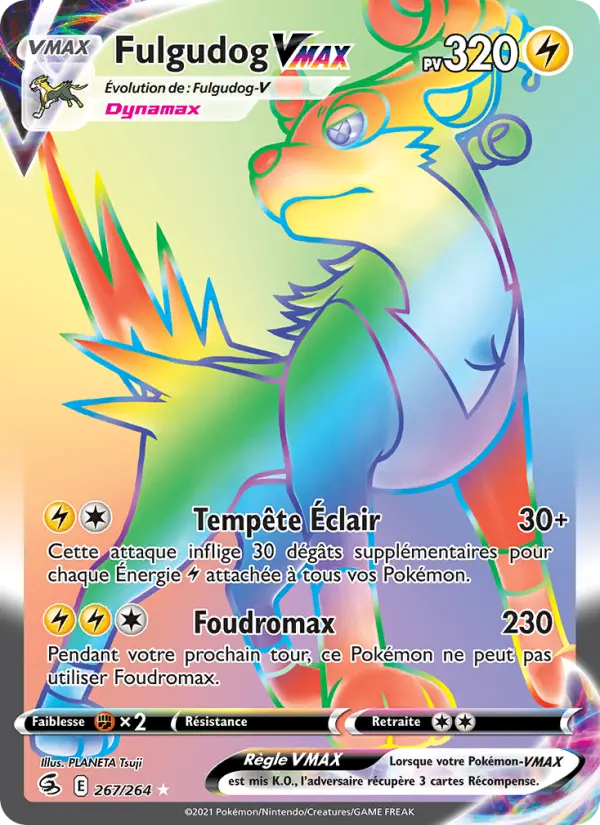 Fulgudog VMAX — Carte Pokémon 267 Poing de Fusion
