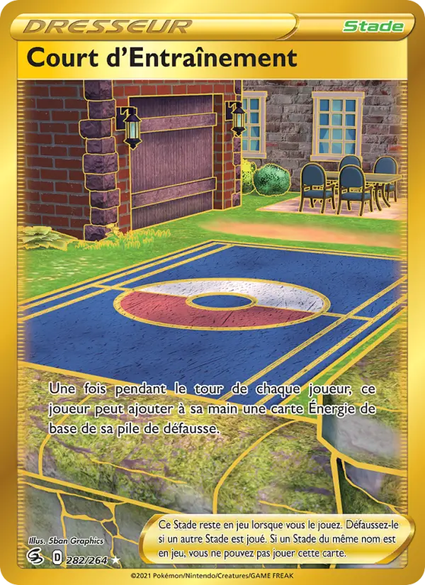 282/264 - Court d'Entraînement — Carte Pokémon Poing de Fusion 282/264