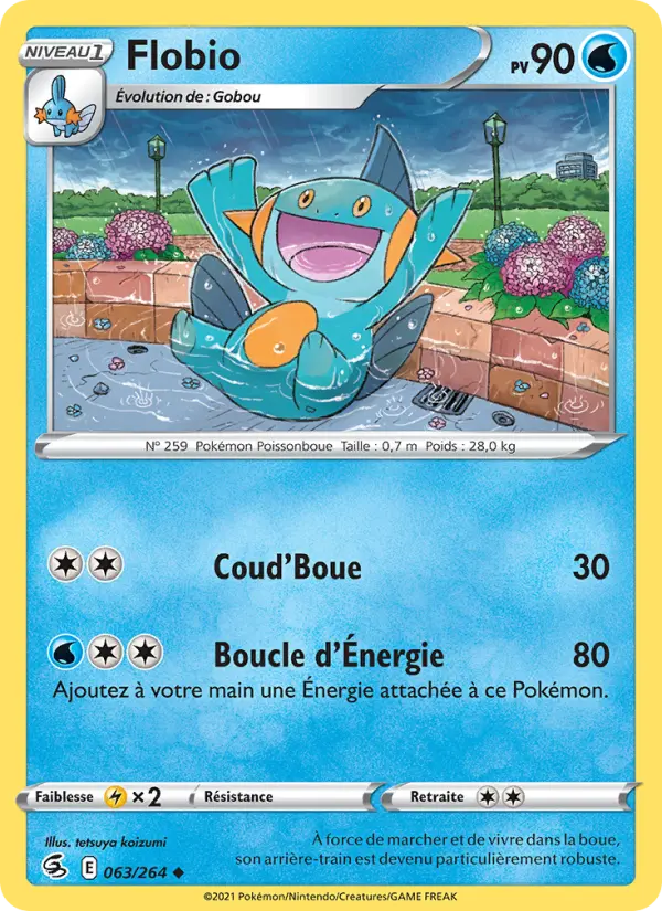 063/264 - Flobio — Carte Pokémon Poing de Fusion 63/264