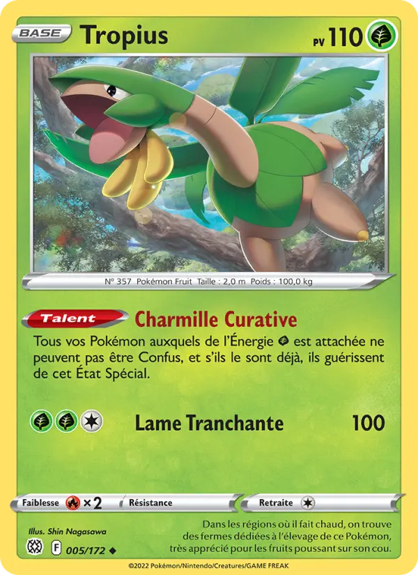 005/172 - Tropius — Carte Pokémon Stars Étincelantes 005/172