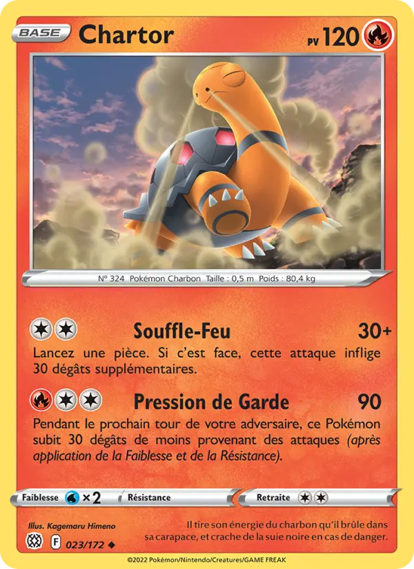 Chartor — Carte Pokémon 023 Stars Étincelantes
