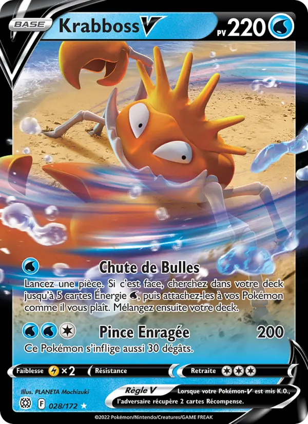 Krabboss V — Carte Pokémon 028 Stars Étincelantes
