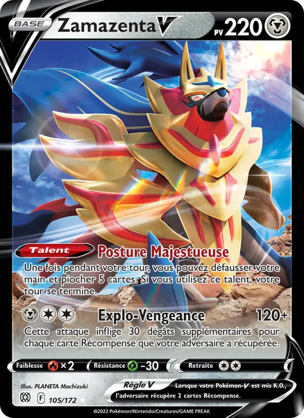 Zamazenta V — Carte Pokémon 105 Stars Étincelantes