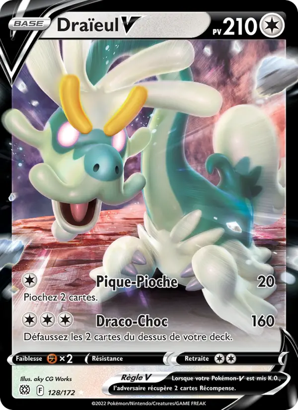 128/172 - Draïeul V — Carte Pokémon Stars Étincelantes 128/172