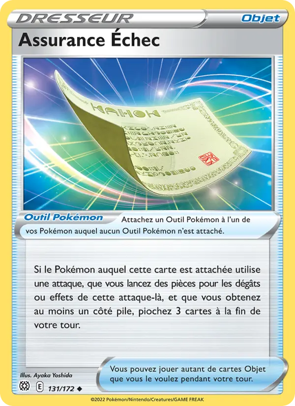 131/172 - Assurance Échec — Carte Pokémon Stars Étincelantes 131/172
