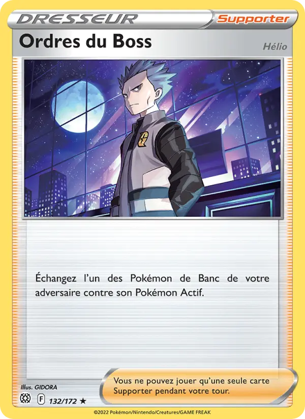 132/172 - Ordres du Boss — Carte Pokémon Stars Étincelantes 132/172