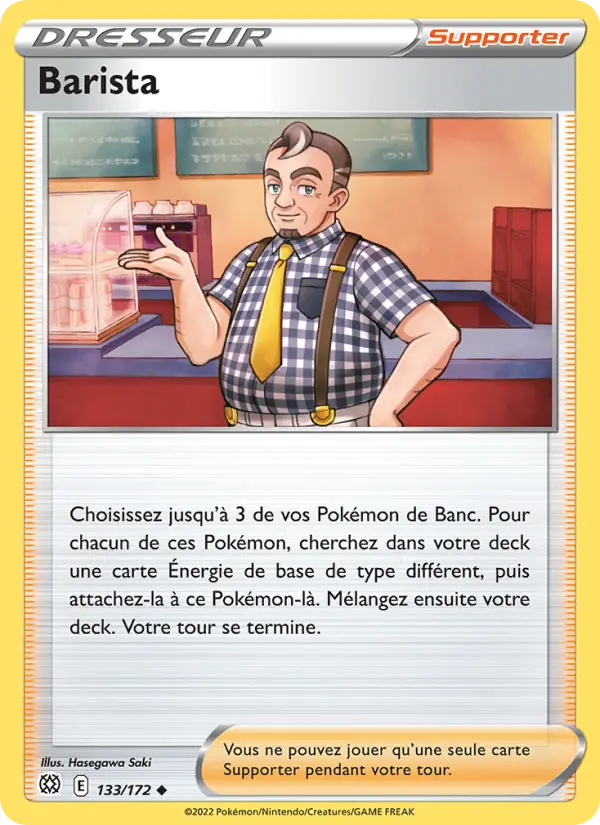133/172 - Barista — Carte Pokémon Stars Étincelantes 133/172