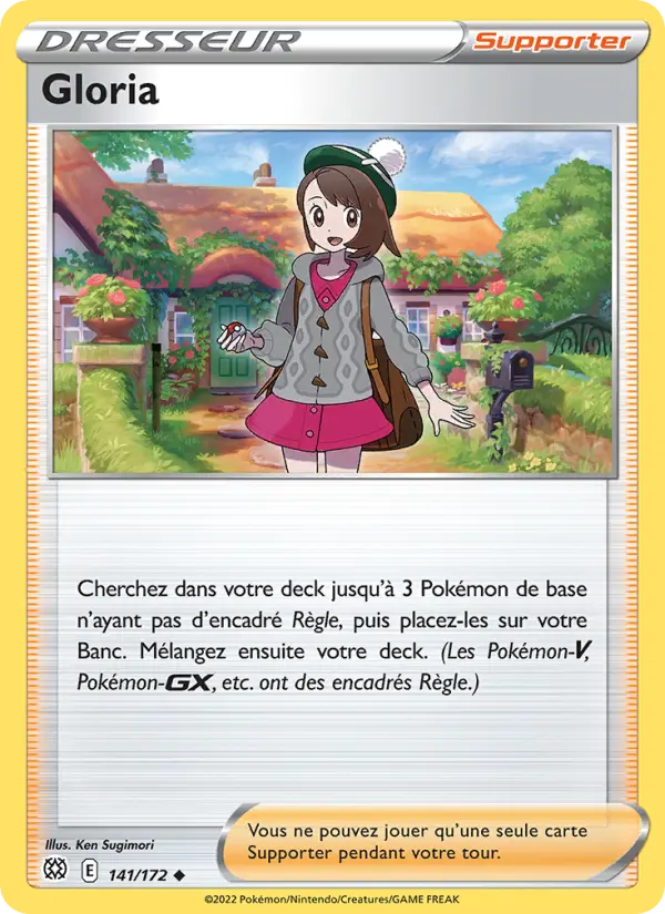 141/172 - Gloria — Carte Pokémon Stars Étincelantes 141/172
