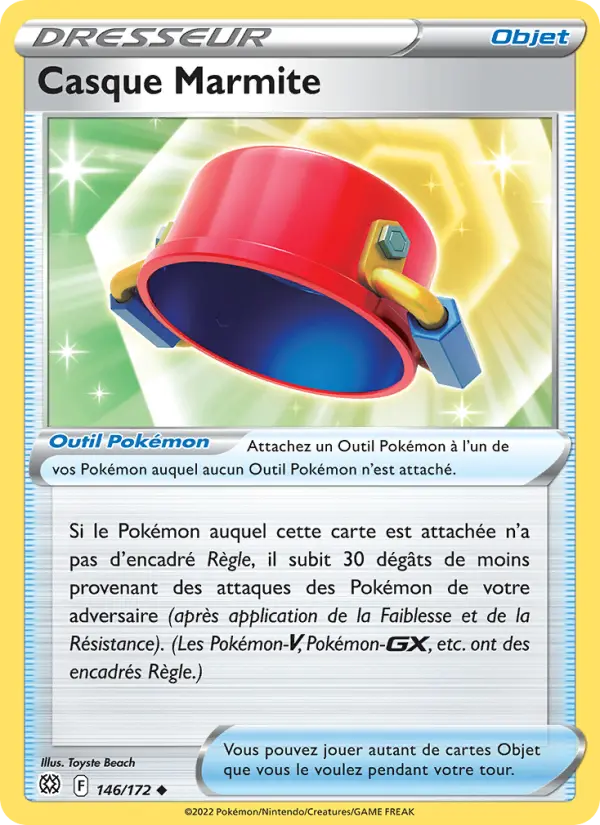 146/172 - Casque Marmite — Carte Pokémon Stars Étincelantes 146/172