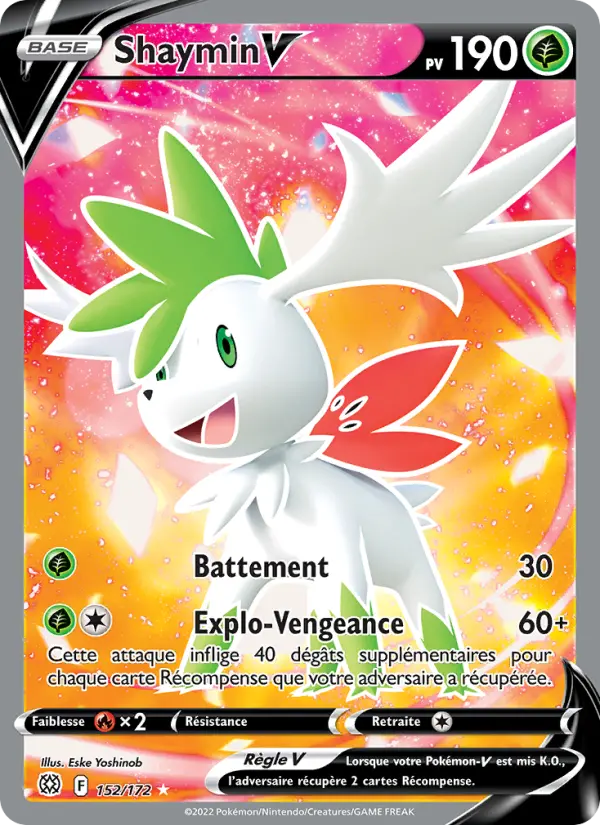152/172 - Shaymin V — Carte Pokémon Stars Étincelantes 152/172