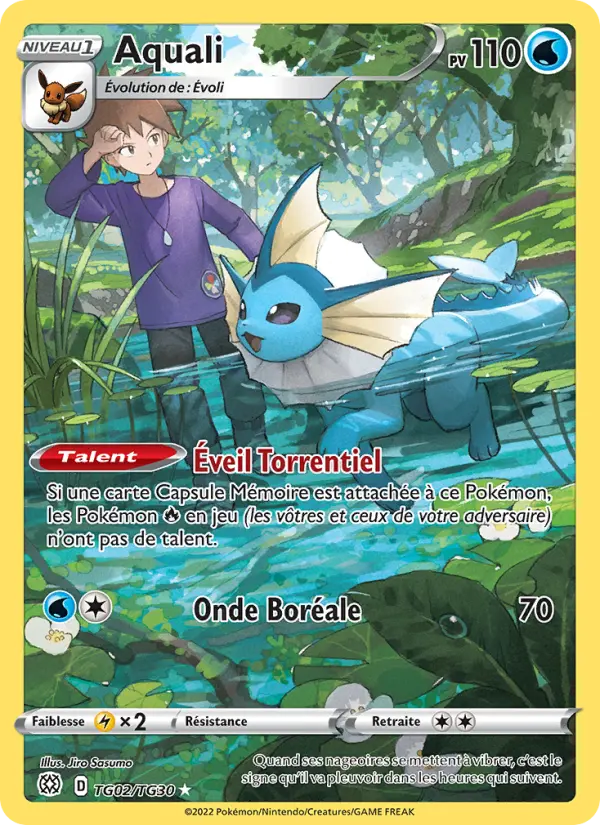 TG02/172 - Aquali — Carte Pokémon Stars Étincelantes TG02/172