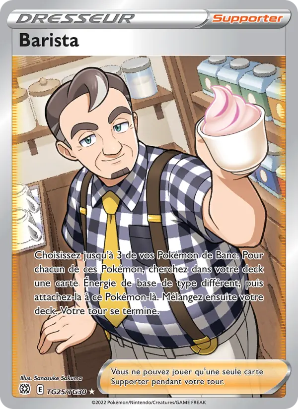 TG25/172 - Barista — Carte Pokémon Stars Étincelantes TG25/172
