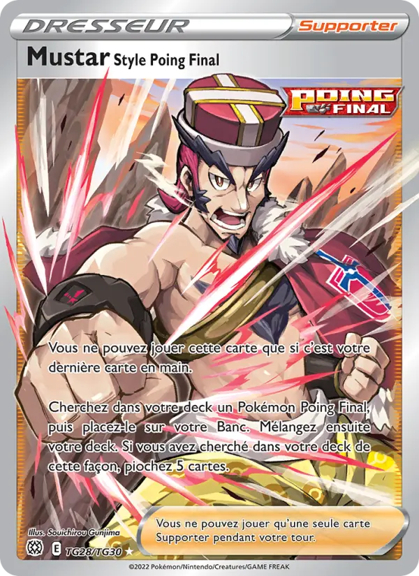 TG28/172 - Mustar Style Poing Final — Carte Pokémon Stars Étincelantes TG28/172