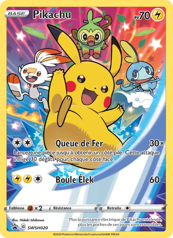 SWSH020 - Pikachu — Carte Pokémon Promo SWSH 020/307