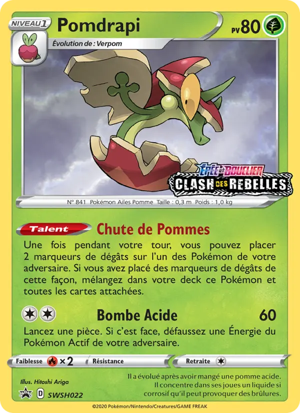 Pomdrapi — Carte Pokémon SWSH022 Promo SWSH