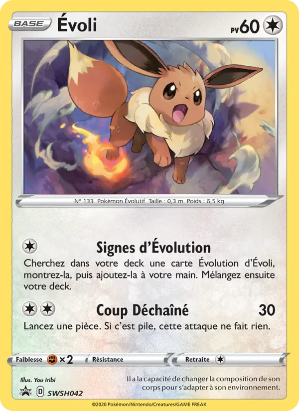 SWSH042 - Évoli — Carte Pokémon Promo SWSH 042/307
