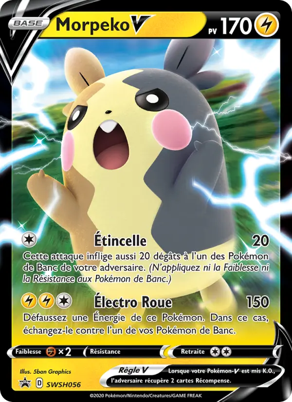 Morpeko V — Carte Pokémon SWSH056 Promo SWSH