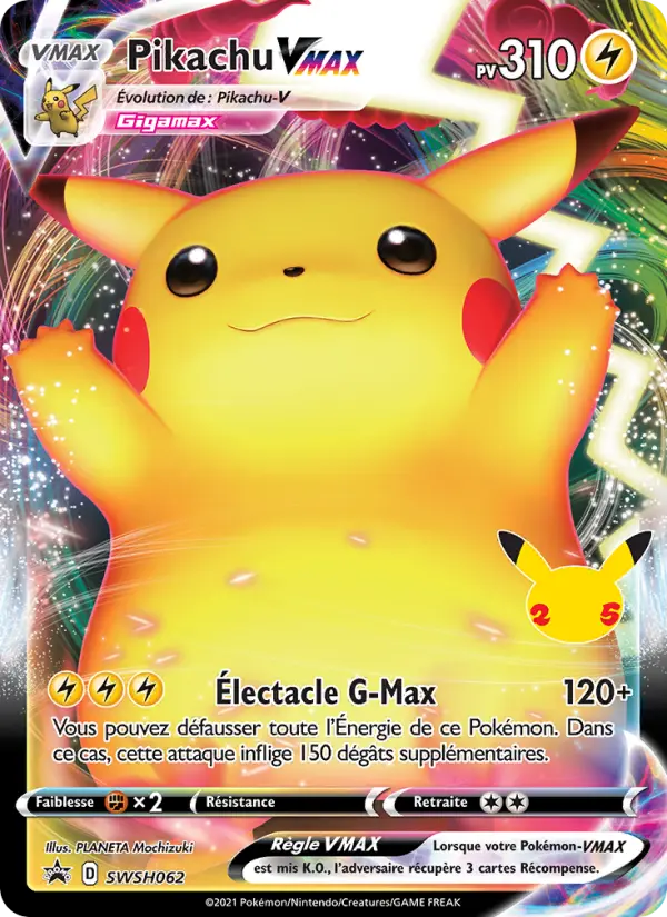 Pikachu VMAX — Carte Pokémon SWSH062 Promo SWSH