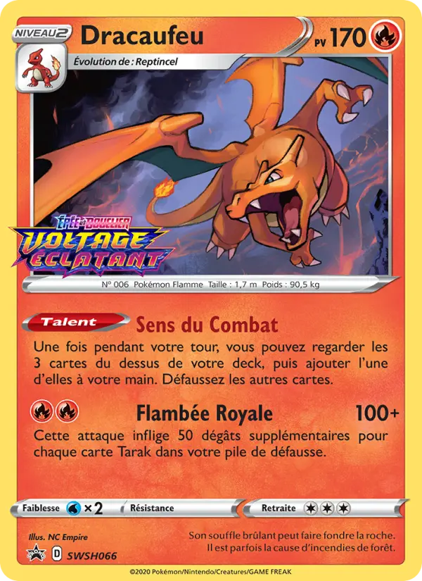 Dracaufeu — Carte Pokémon SWSH066 Promo SWSH