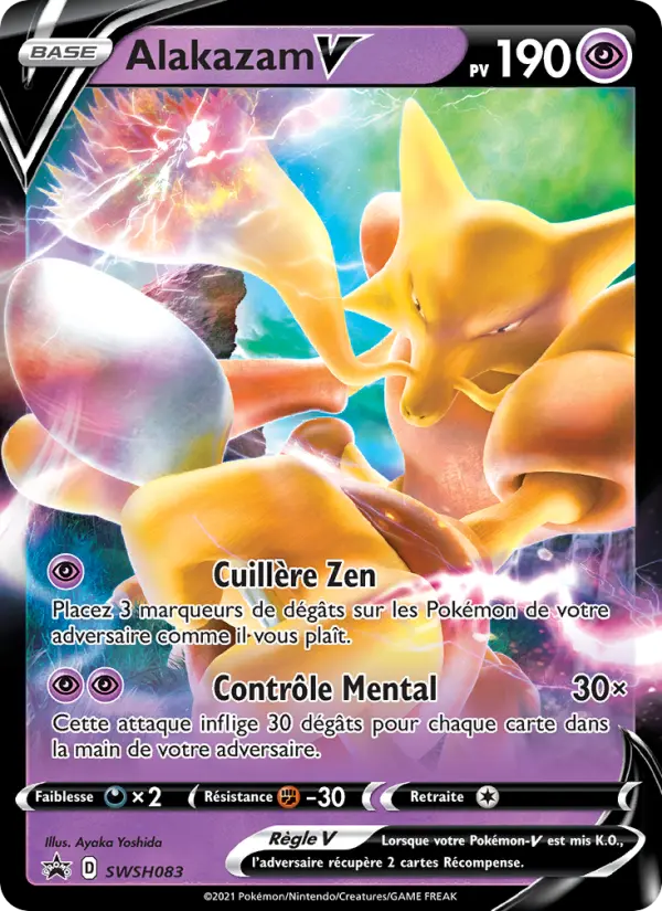 Alakazam V — Carte Pokémon SWSH083 Promo SWSH