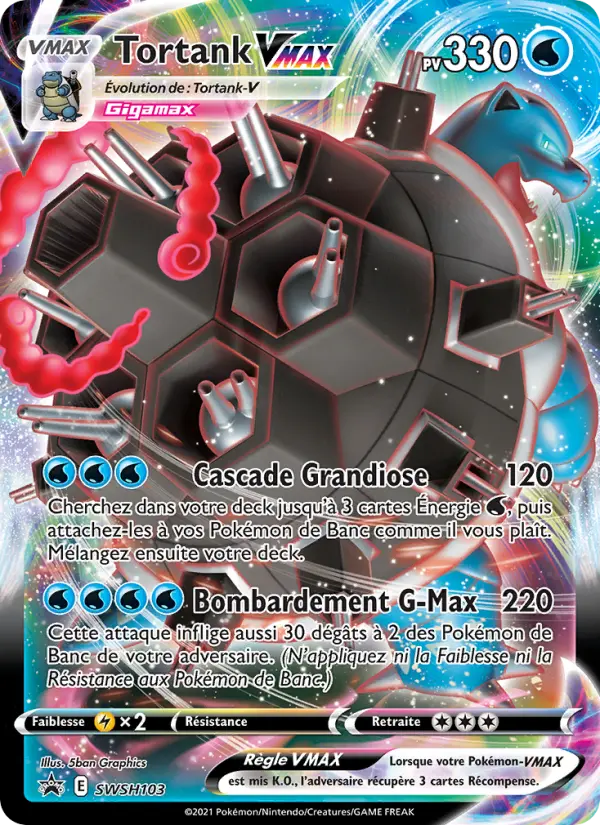 Tortank VMAX — Carte Pokémon SWSH103 Promo SWSH