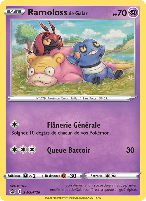 Ramoloss de Galar — Carte Pokémon SWSH126 Promo SWSH