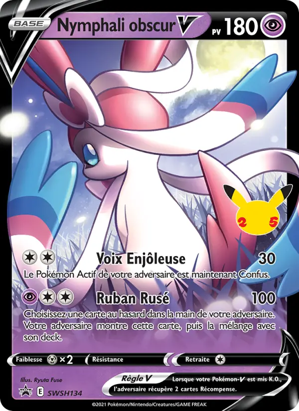 Nymphali obscur V — Carte Pokémon SWSH134 Promo SWSH