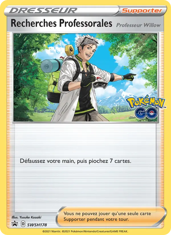 Recherches Professorales — Carte Pokémon SWSH178 Promo SWSH