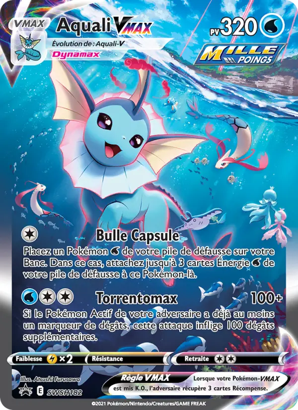 Aquali VMAX — Carte Pokémon SWSH182 Promo SWSH