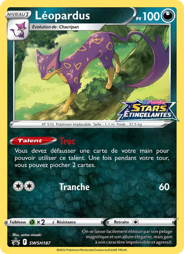 Léopardus — Carte Pokémon SWSH187 Promo SWSH