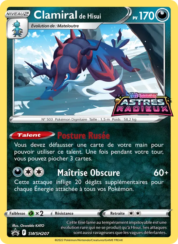 Clamiral de Hisui — Carte Pokémon SWSH207 Promo SWSH