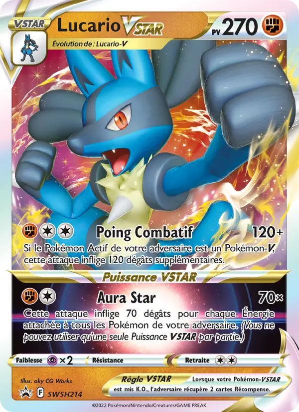 Lucario VSTAR — Carte Pokémon SWSH214 Promo SWSH
