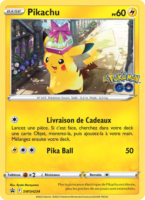 Pikachu — Carte Pokémon SWSH234 Promo SWSH