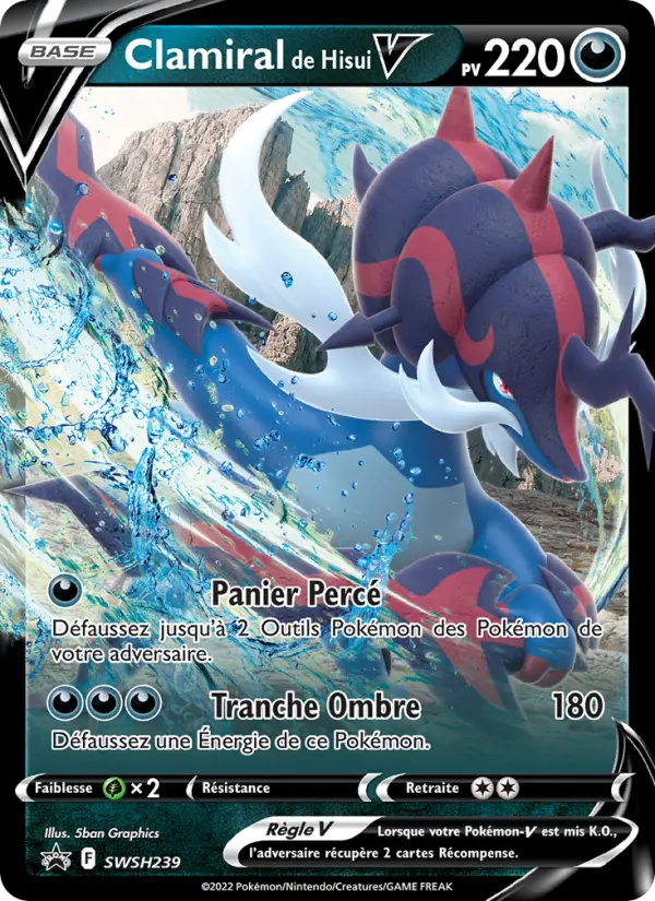 Clamiral de Hisui V — Carte Pokémon SWSH239 Promo SWSH