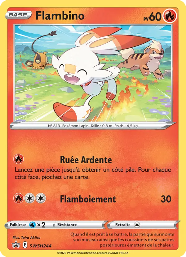 Flambino — Carte Pokémon SWSH244 Promo SWSH