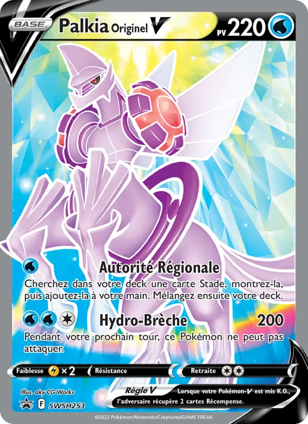 Palkia Originel V — Carte Pokémon SWSH253 Promo SWSH