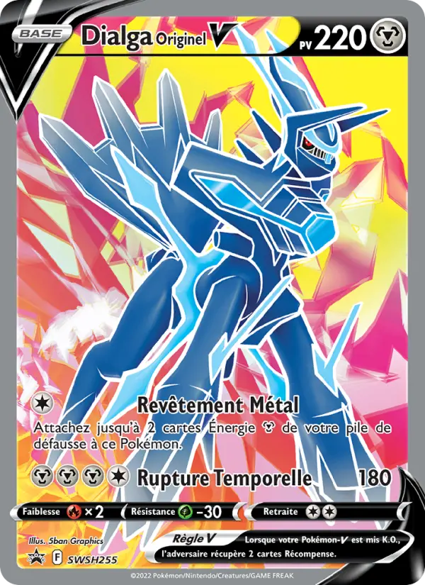 Dialga Originel V — Carte Pokémon SWSH255 Promo SWSH