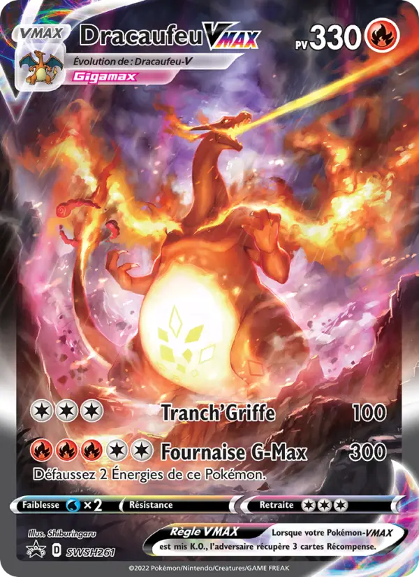 Dracaufeu VMAX — Carte Pokémon SWSH261 Promo SWSH