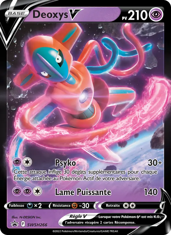 Deoxys V — Carte Pokémon SWSH266 Promo SWSH