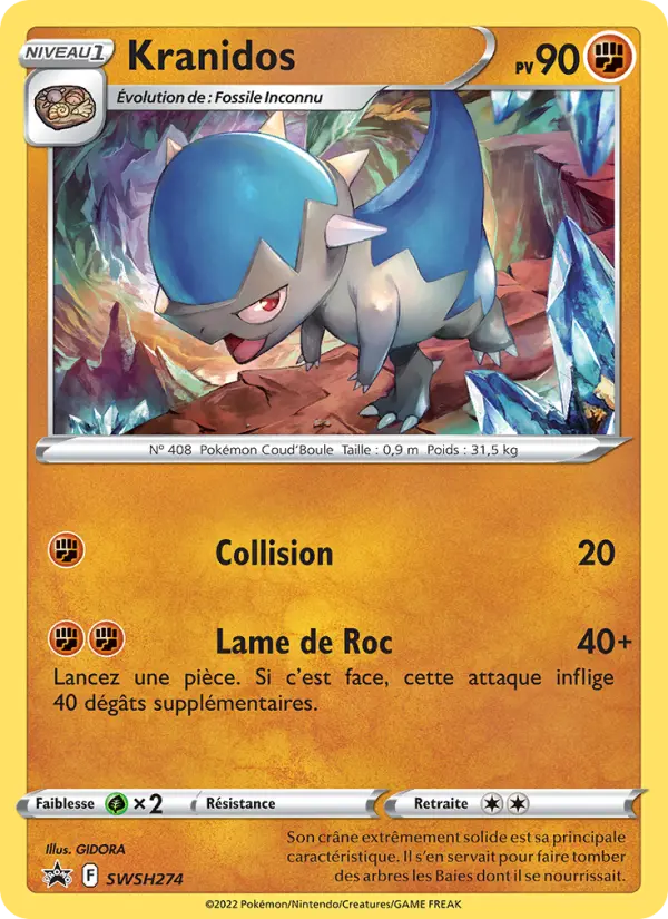 Kranidos — Carte Pokémon SWSH274 Promo SWSH