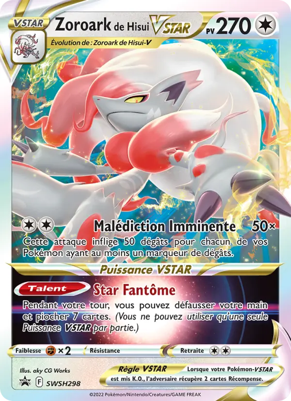 Zoroark de Hisui VSTAR — Carte Pokémon SWSH298 Promo SWSH
