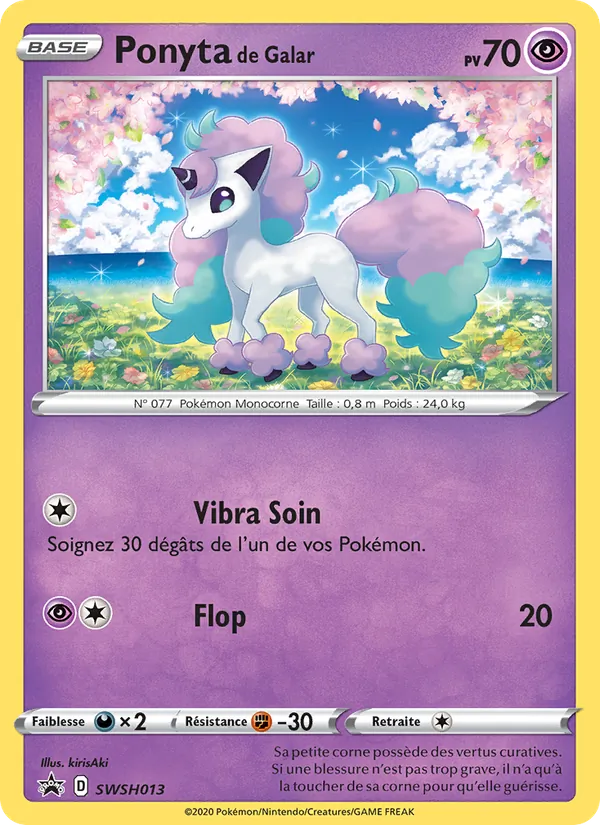 SWSH013/307 - Ponyta de Galar — Carte Pokémon Promo SWSH SWSH013/307