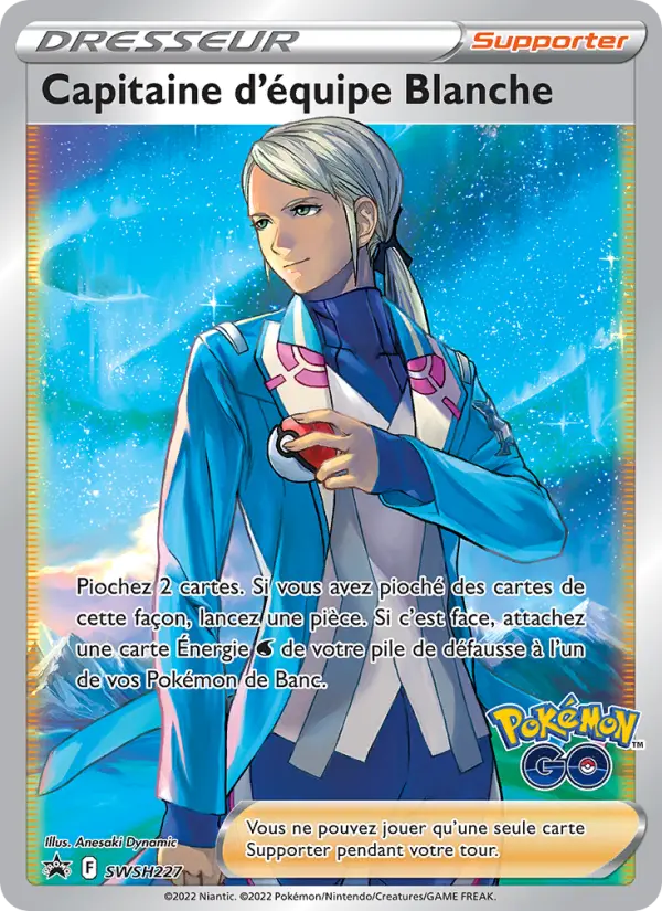 SWSH227 - Capitaine d'équipe Blanche — Carte Pokémon Promo SWSH 227/307