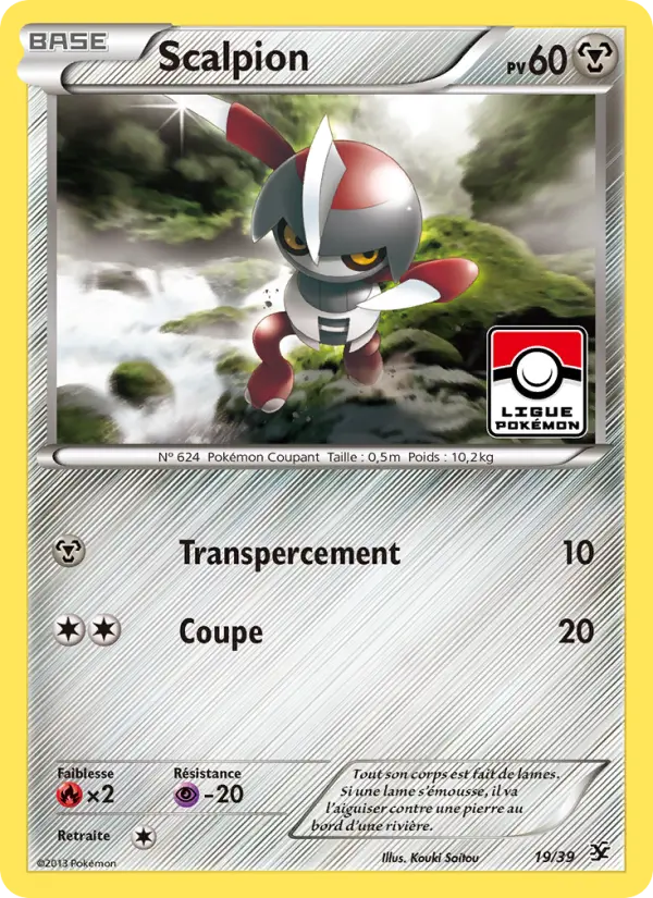 019/039 - Scalpion — Carte Pokémon Bienvenue à Kalos 19/39