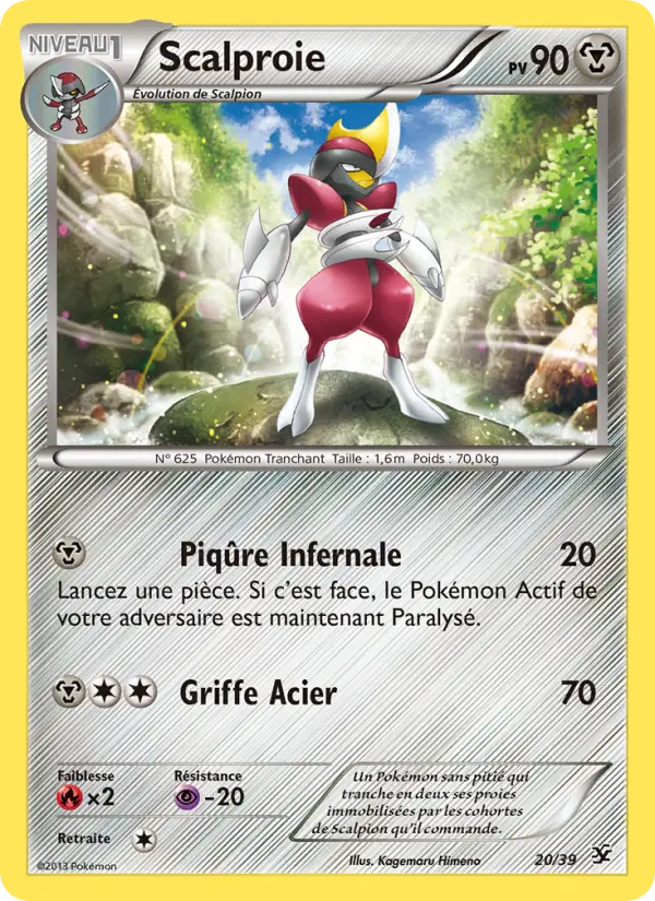 020/039 - Scalproie — Carte Pokémon Bienvenue à Kalos 20/39