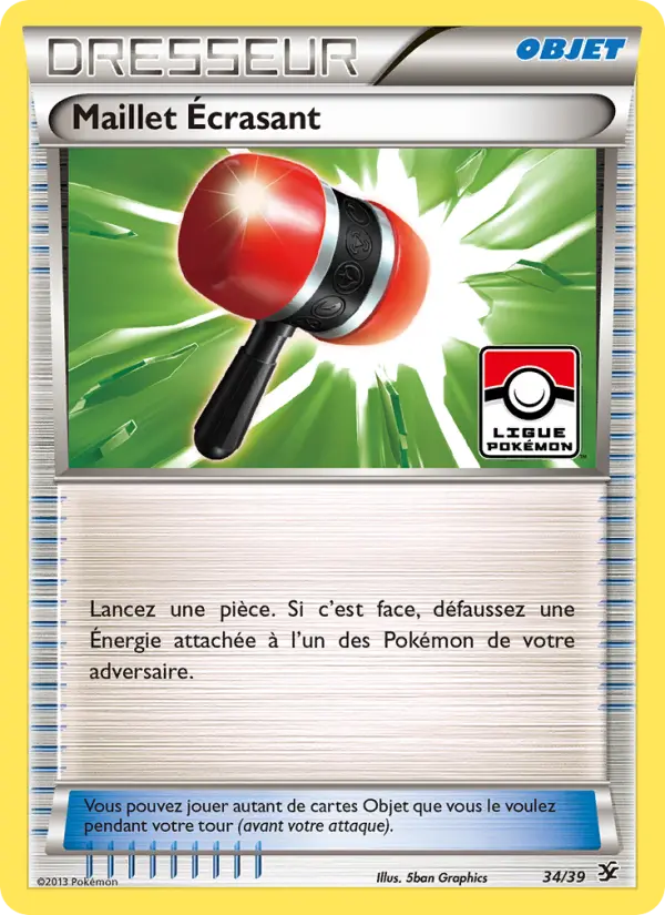 034/039 - Maillet Écrasant — Carte Pokémon Bienvenue à Kalos 34/39