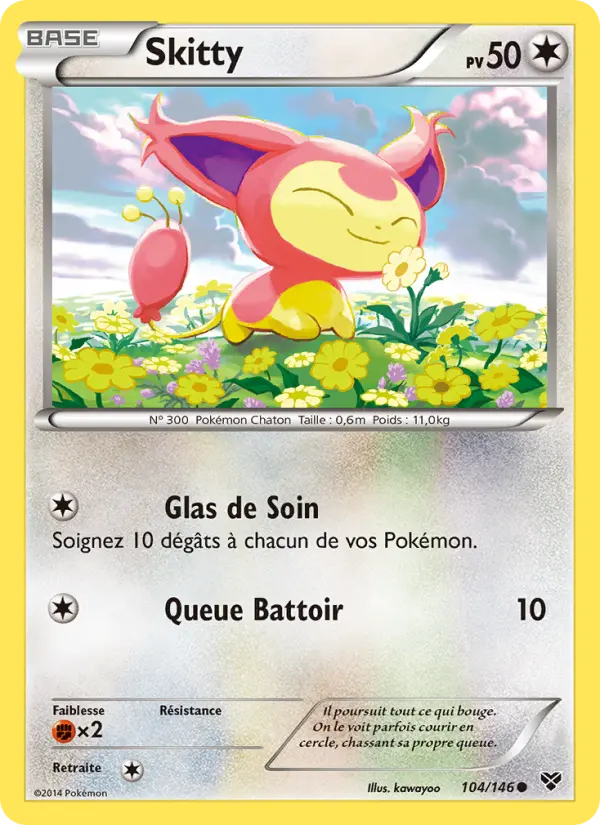 104/146 - Skitty — Carte Pokémon XY 104/146