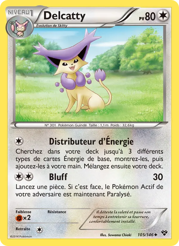 105/146 - Delcatty — Carte Pokémon XY 105/146